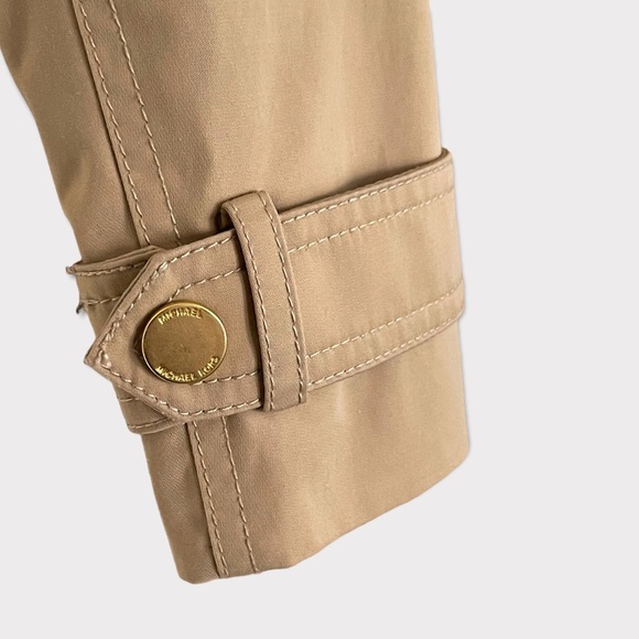 Michael Kors Belted Front Zip Trench Coat Jacket Small - Picture 6 of 12